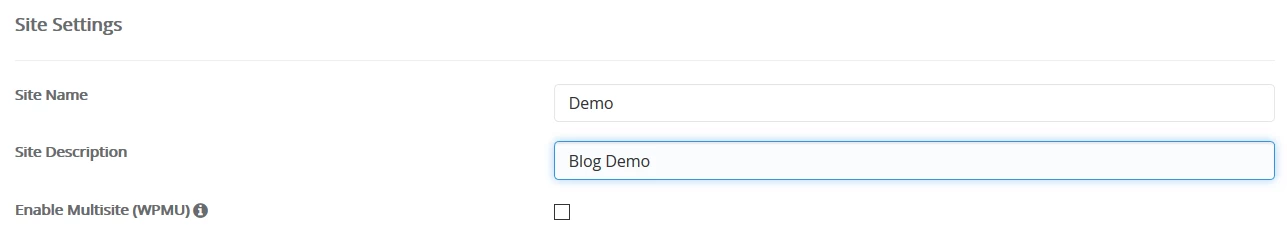 Enable Multisite wordpress