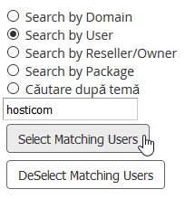Cautare cont reseller