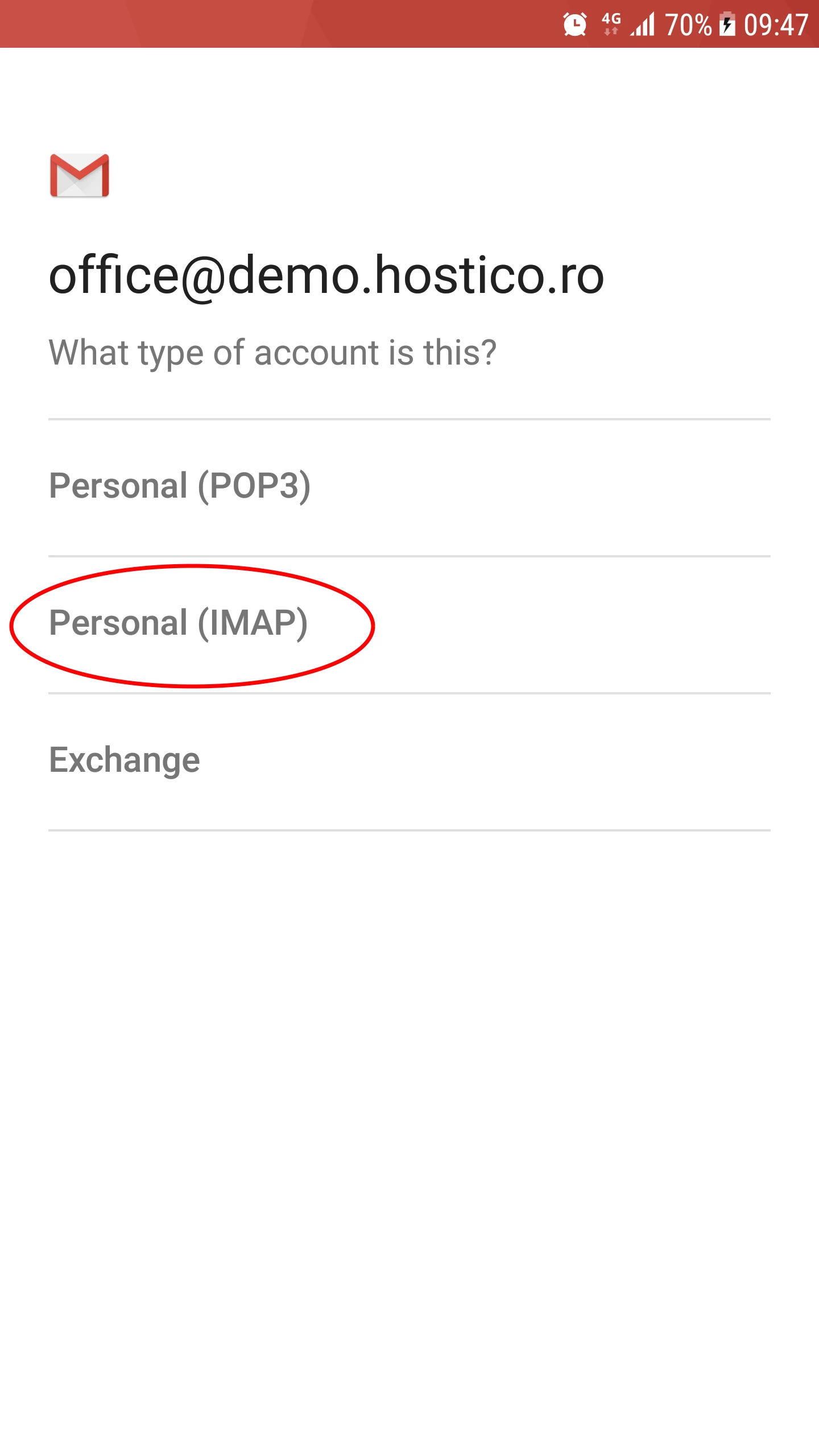 Setting mailbox multiple devices IMAP