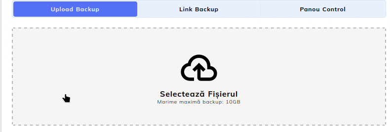 procedura transfer prin link